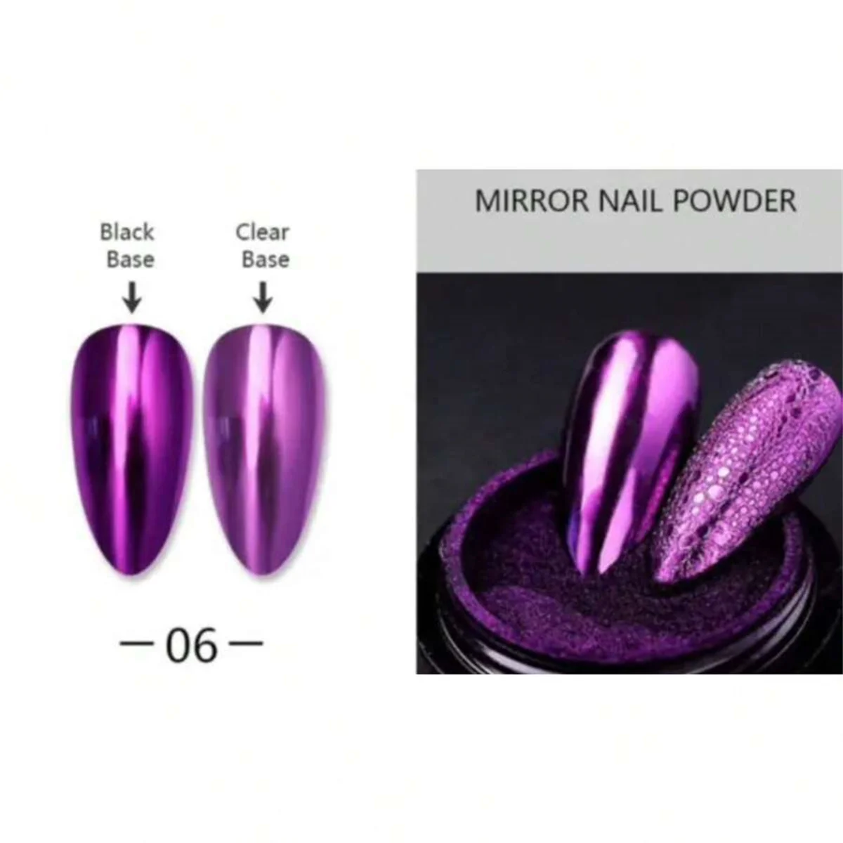 1pc Kürbis Magie Spiegel Pulver Chrom Nagel Pulver Holographische Laser Farbe Nagel Pulver Funkelnden Nail art Creation Werkzeug – Detail 6