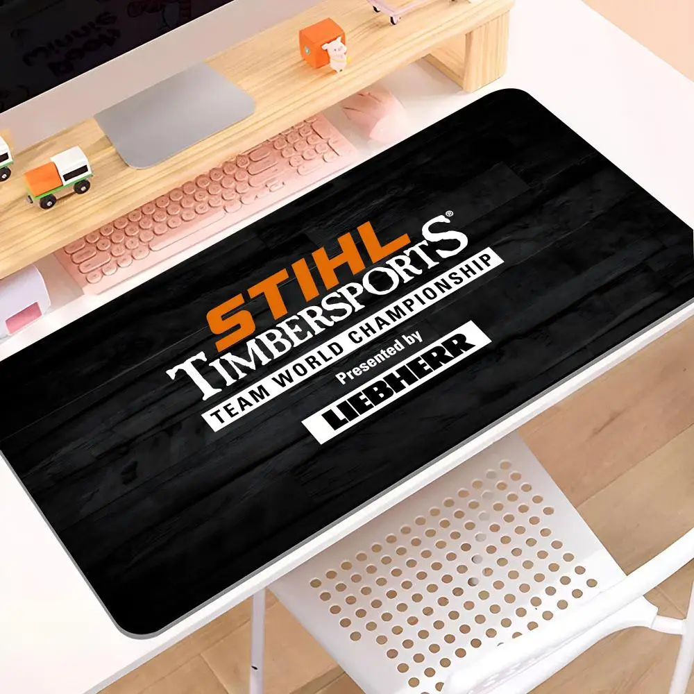 

S-Stihls T-Timbersportses Mouse Pad Mouse Pad Laptop Cool Game 900x400 Keyboard Mousepad Office PC Gaming Accessories video game