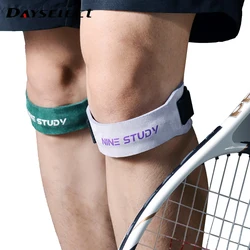 1Pcs Adjustable Leather Patella Knee Tendon Strap Kneepad Support Professional Protector Pad Belted Sports Knee Brace