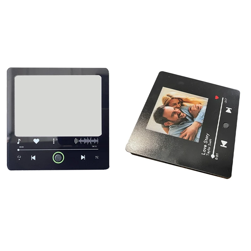 Photo Music Box Fridge Stickers Customized Music Fridge Stickers Replaceable Photo Anniversary Gift Couple Present