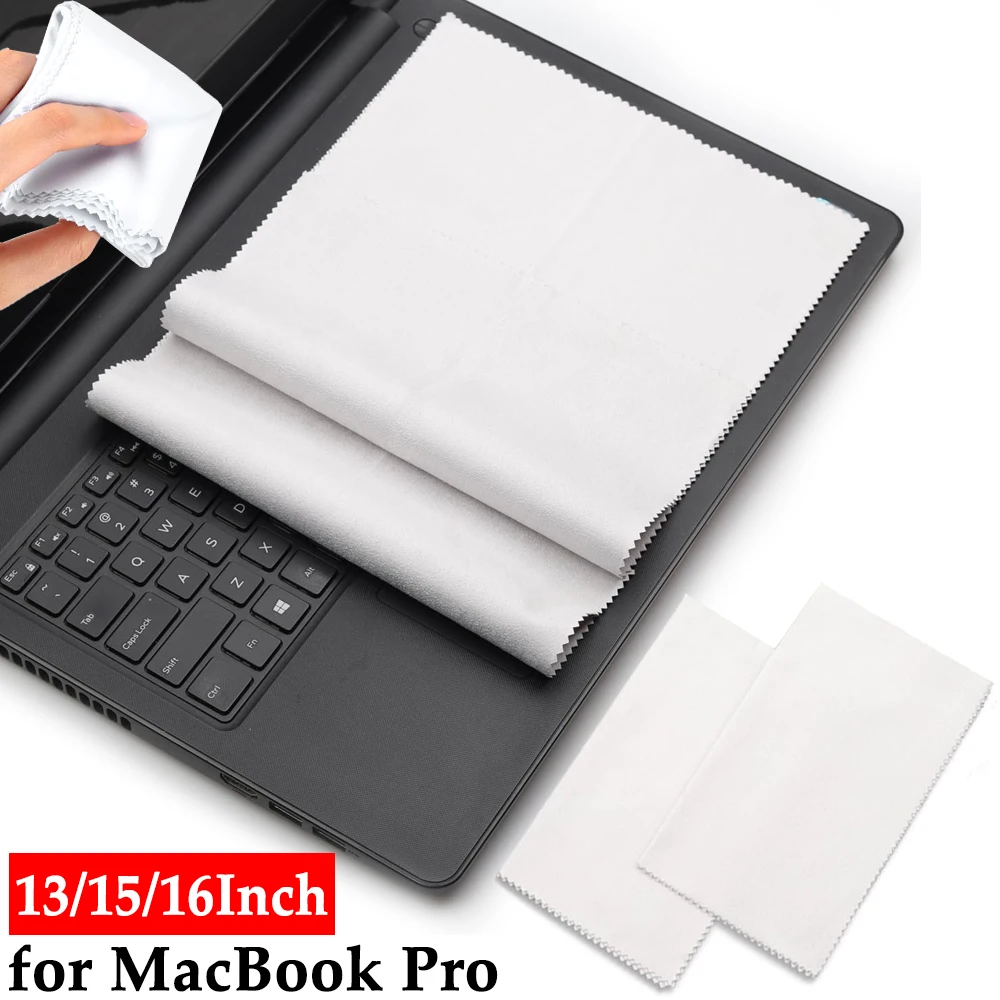 

Microfiber Liner Cleaning Cloth Screen Keyboard Imprint Protection for MacBook Pro 13 15 16 Inch Thickened Cloth Cleaners