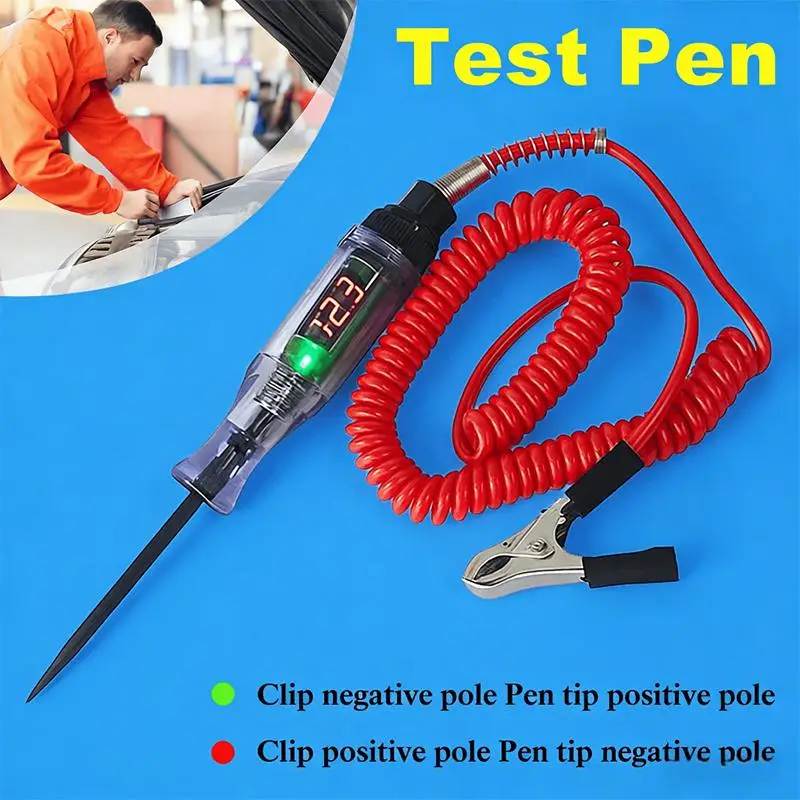 3V-120V Car Truck Voltage Circuit Tester Auto Car Diagnostic Probe Test Pen Light Bulb Electric Measuring Pen Repair Tools