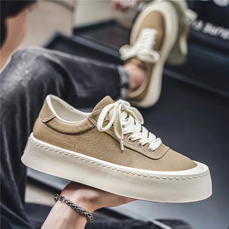 Man Canvas Sneakers Deals Comfortable Outsole Mesh Men 2025 Spring Casual Male Shoes Fashion Patcahwork Breathable Shoe Original