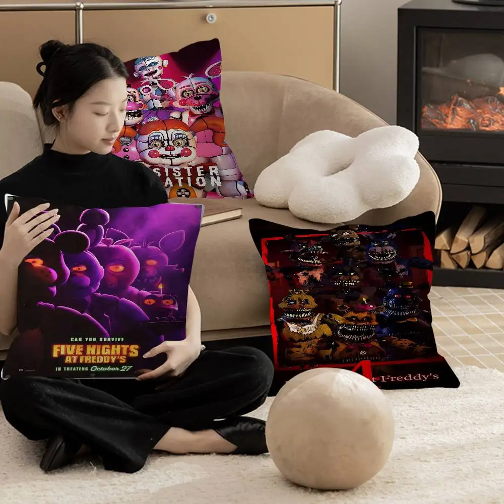 FNAF Five-nights-At-Freddy Pillow Cushion Cover Pillowcase Living Room Sofa Home Decor Customized