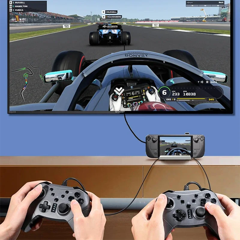 Handheld Console Docking Station Compatible with Steam Deck, ROG Ally, Fast Charging, LegionGo, Power Conversion, and HDMI Scree