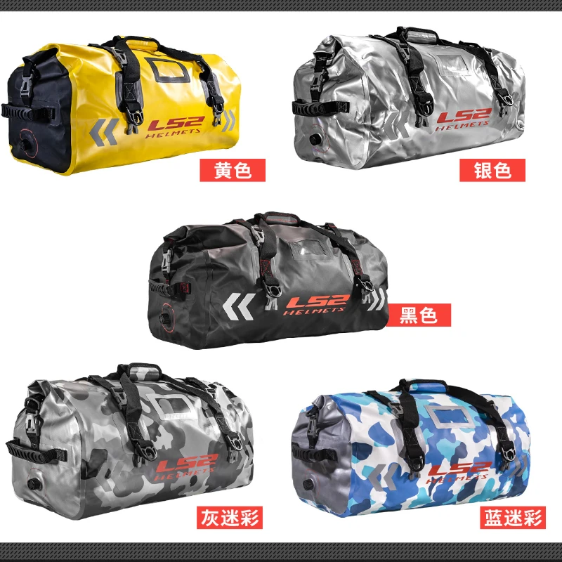 

LS2 Сумка на заднее сиденье мотоцикла 66L Водонепроницаемая сумка для хвоста Оборудование для верховой езды Подвесная сумка для верховой езды большой вместимости