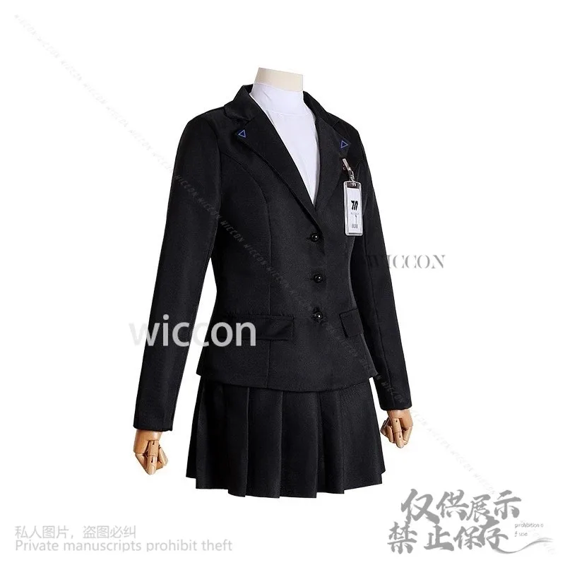 

COSda@Game Blue Archive Cosplay Tsukatsuki Rio Costume Anime Sexy Office Clothing Black Suit Dress Long Wig For Girls Woman Cust
