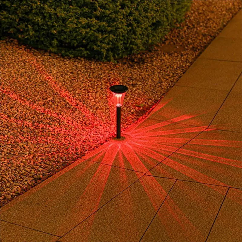 A02F-Solar Lamp Garden Lamp Colored Light LED 3 Pieces Saving Waterproof Stainless Steel Perfect For Patio,Lawn
