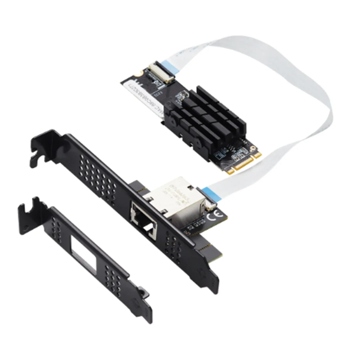 M.2 to Single Port 10 Gbase Ethernet Gigabit Nic B Key M Key 10G/2.5G/1000M RJ45 Lan Network Adapter Card AQC107