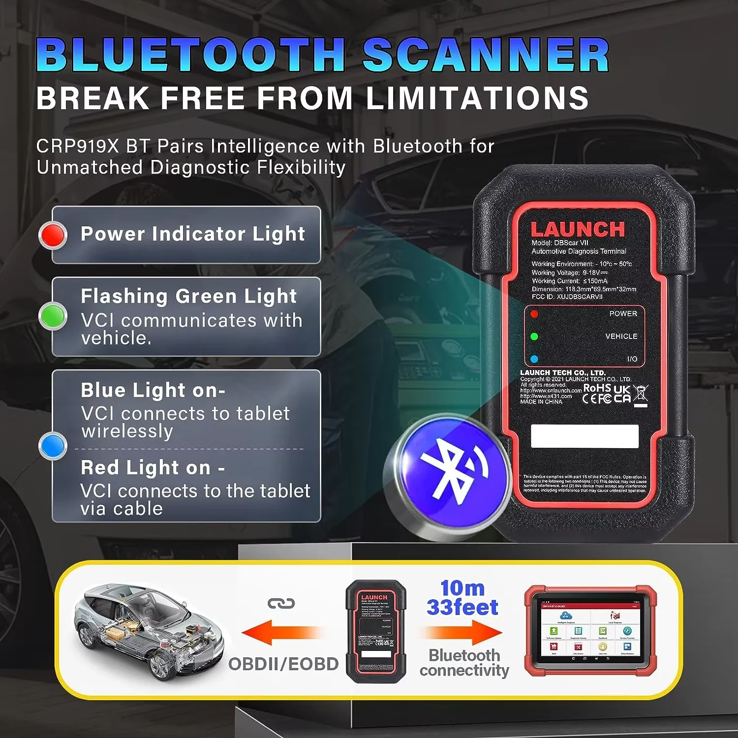 O2 Scanner X-431 CRP919X BT LNH Automotive Diagnostic Tool Car Diagnosis CANFD DOIP ECU Coding Lauch Dbscar 7 2year Update