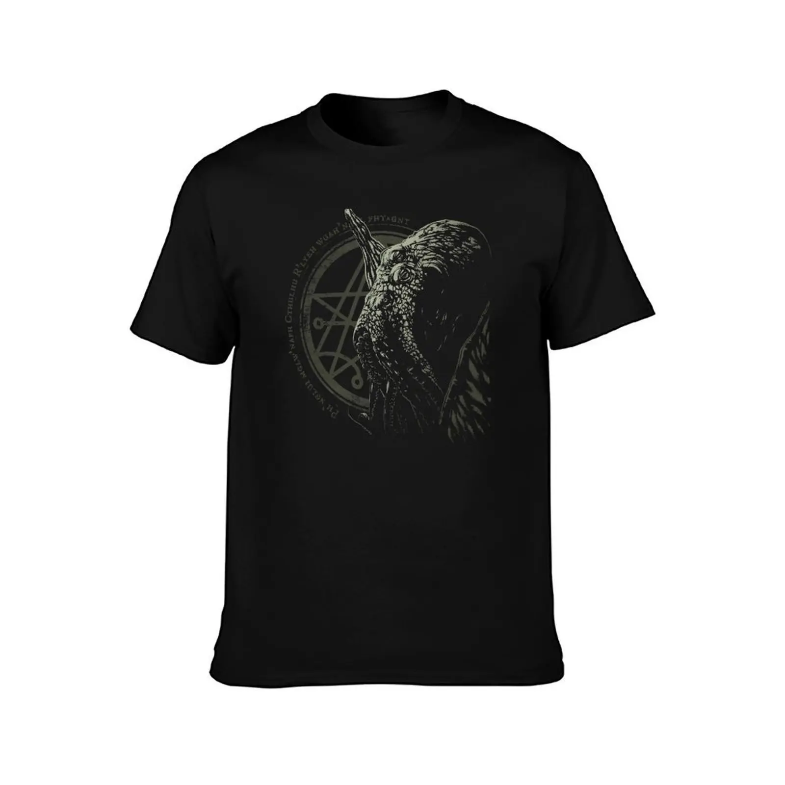 Dread Cthulhu - Chant - Lovecraft T-Shirt Worker Basic Short Sleeve Tee T-Shirt