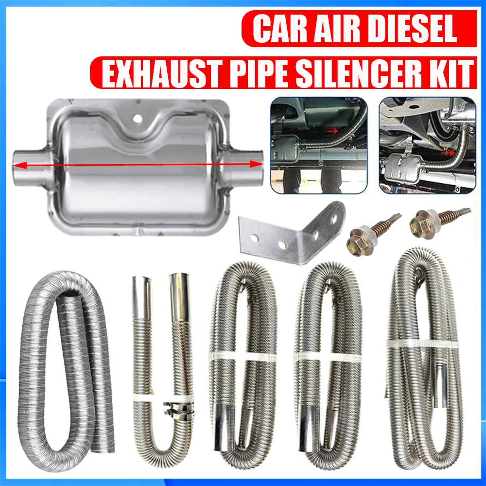 24mm Gerades Luftdiesel-Standheizungs-Auspuffrohr aus Aluminiumlegierung für Webasto Eberspacher Autos LKWs Vans Wohnmobile