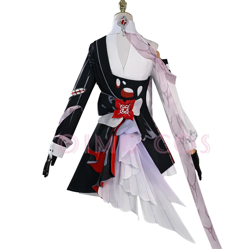 

Honkai Star Rail Evernight Cosplay Costume March 7th Uniform Jacquard Fabric Wig Chinese Halloween Costumes Anime for Women Game