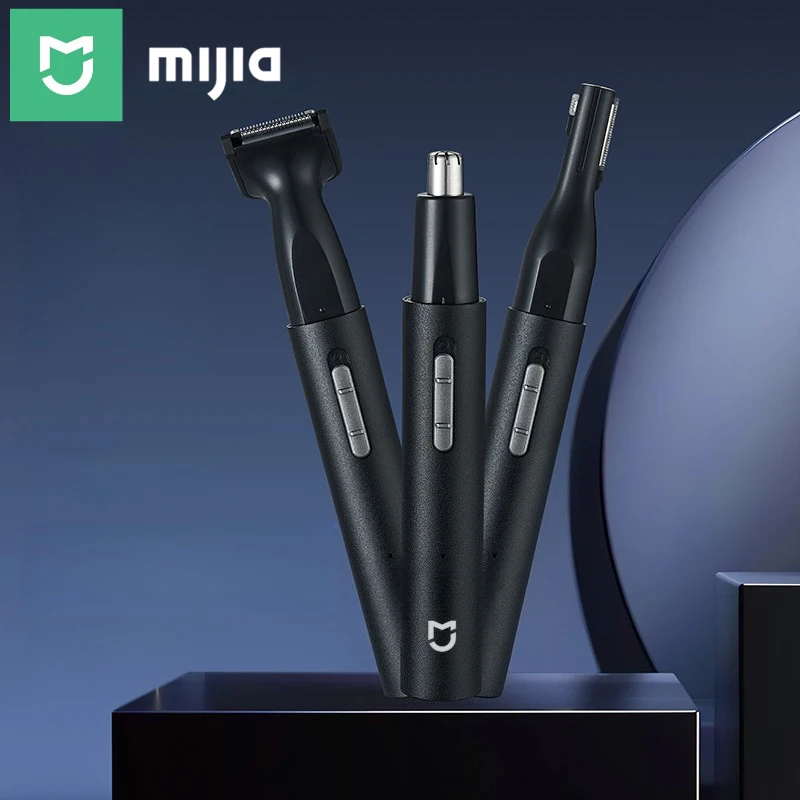 

Mijia Electric Nose Ear Hair Trimmer for Men Painless Rechargeable Sideburns Eyebrows Beard 3 in 1 Hair Clipper Shaver
