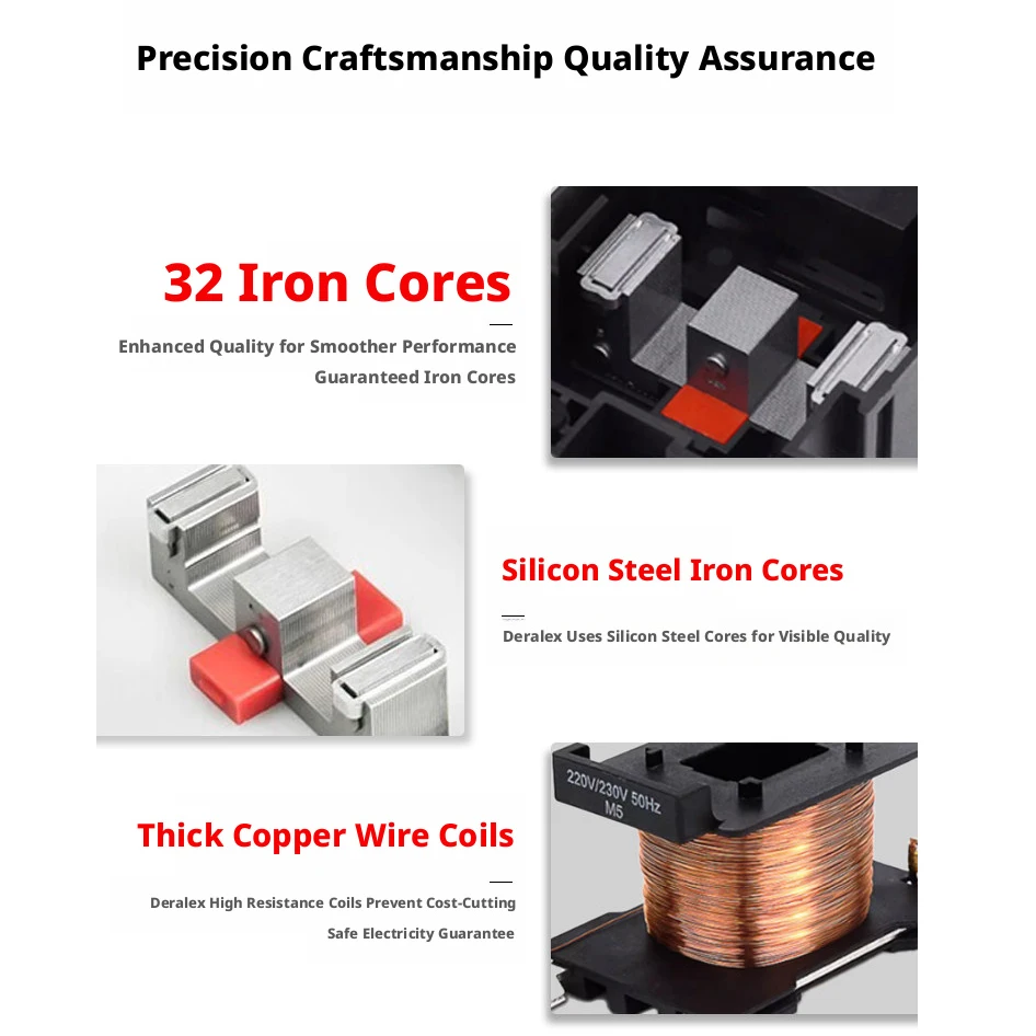 modular-ac-contactor-adjustable-coil-voltage-32-plate-silicon-steel-copper-winding-for-motor-start-control
