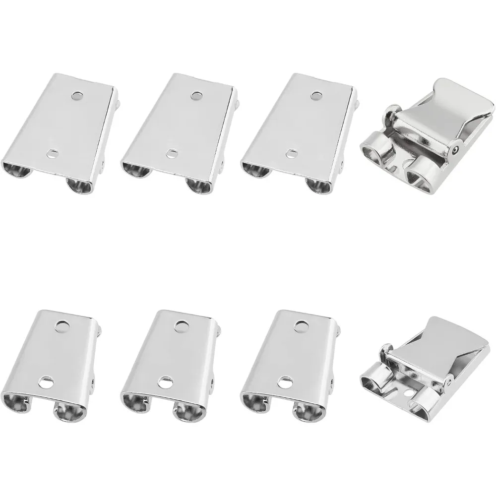 

8Pcs 2 Sizes Iron Bolo Tie Slider Clasp & Buckle Accessories