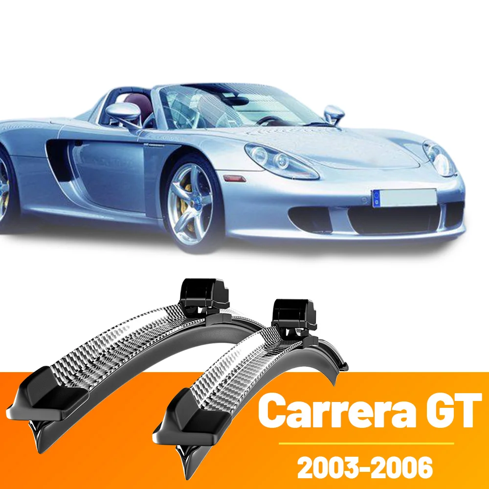 

2pcs Front Windshield Windscreen Wiper Blades Carbon Fibre Wipers For Porsche Carrera GT 980 2003-2006 2004 2005