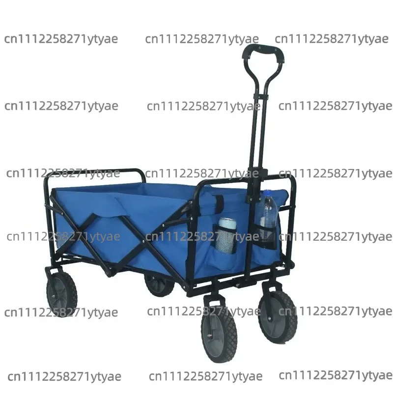 Small Folding Station Wagon Heavy Duty OEM Customizable Trailer Trolley Camping Shopping Sports Pet