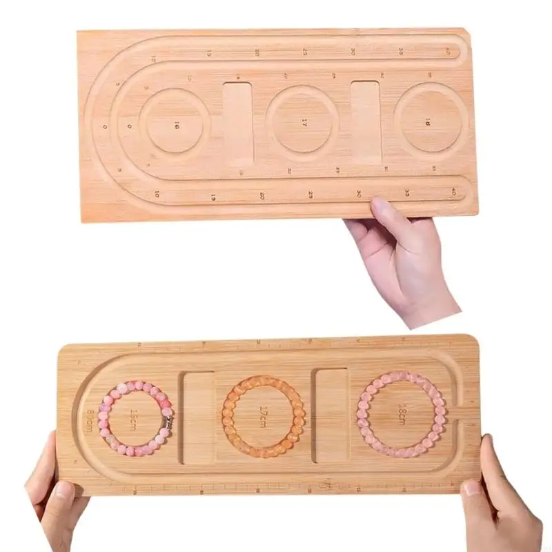 

HXBA Handmade Jewelry Tray Adjustable Grooves for Secure Bead Arrangement