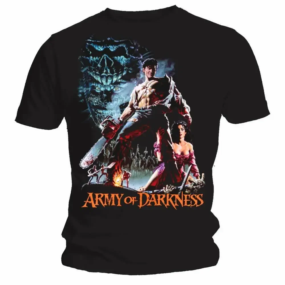 

Футболка Army Of Darkness для курения бензопилы ОФИЦИАЛЬНАЯ Ash Evil Dead Horror Classic