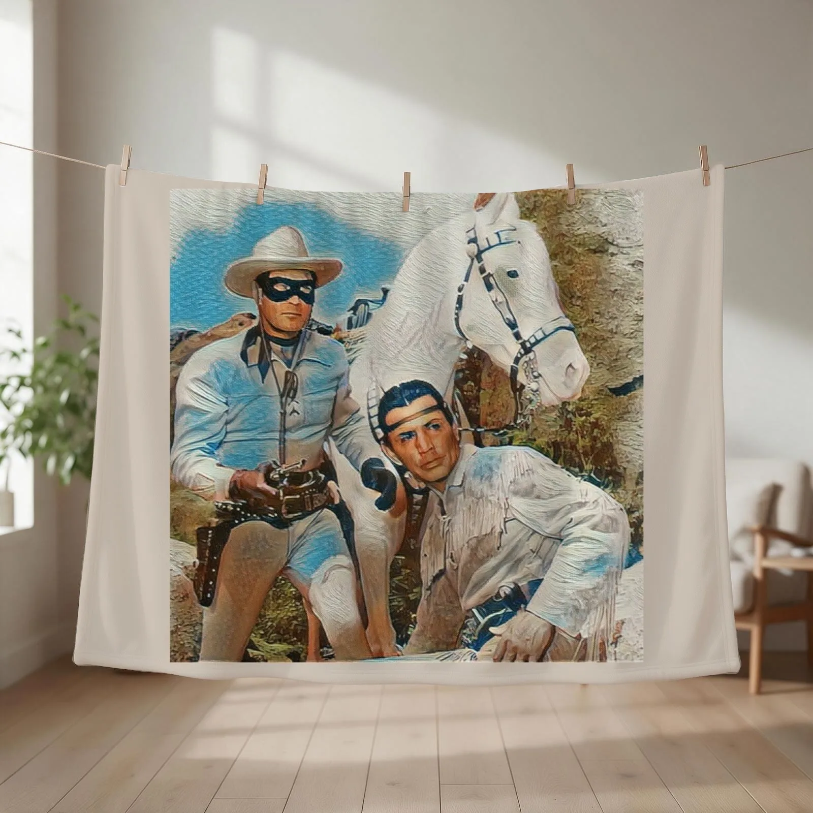 The Lone Ranger - Swirl Throw Blanket Camping For Decorative Sofa bed plaid Decoratives Blankets