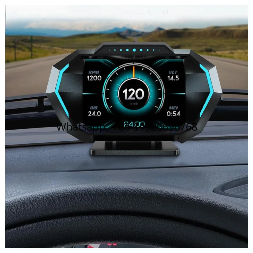 

2025 New Model Auto Meter 2 HUD Heads up Display P24 Car Accessories with 12 Language Systems & Smooth Response