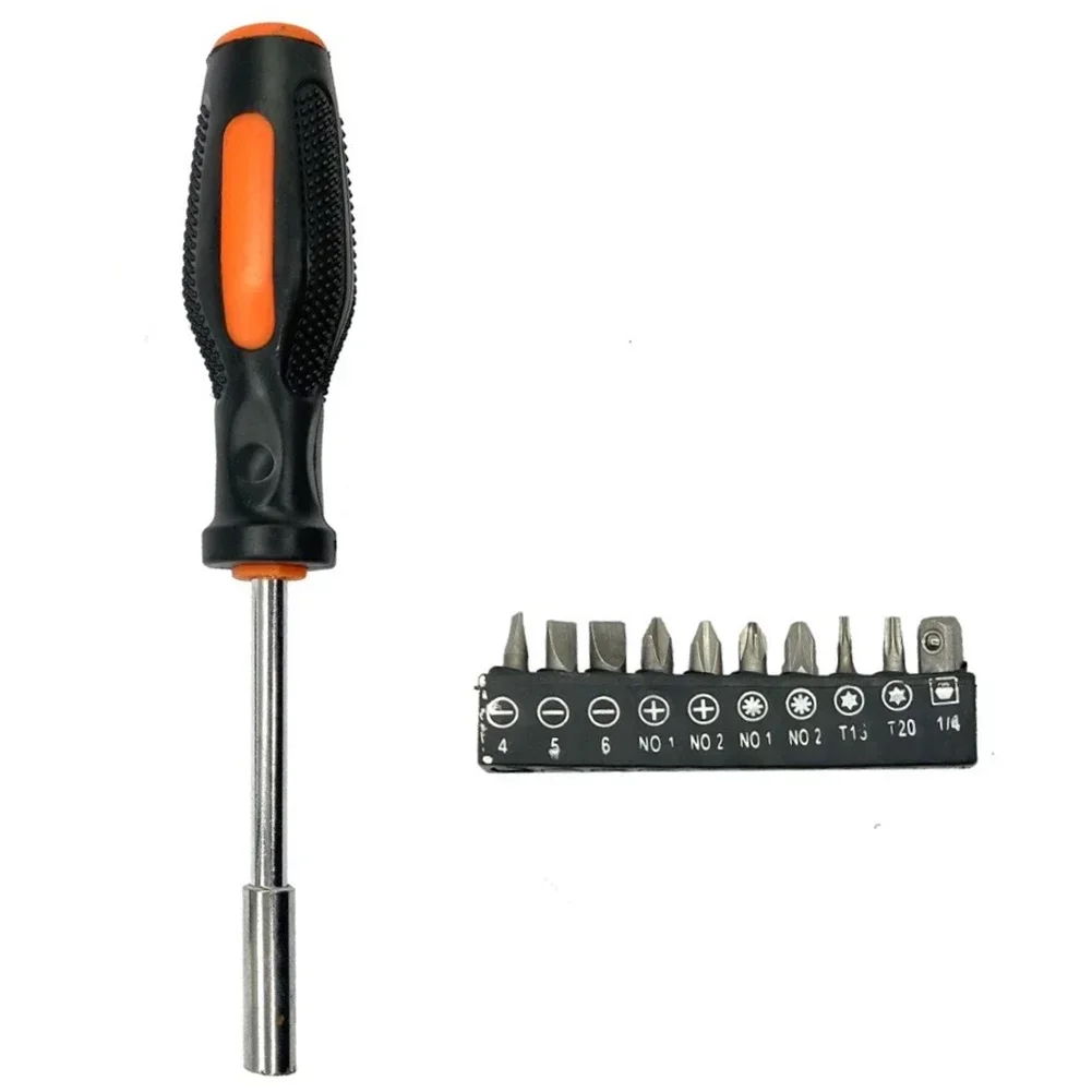 11 Pcs Screwdriver Set Multifunction Magnetic Hex Screw Bit Socket  Handle Set Repair Manual Tools Precision Household Hand Tool