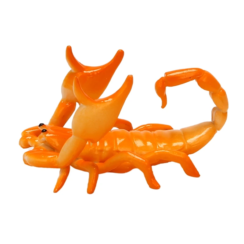 New Creative Cute Scorpion Model Pen Holder Weightlifting Scorpion Bracket Storage Rack Pen Rack Gift Stationery Orange