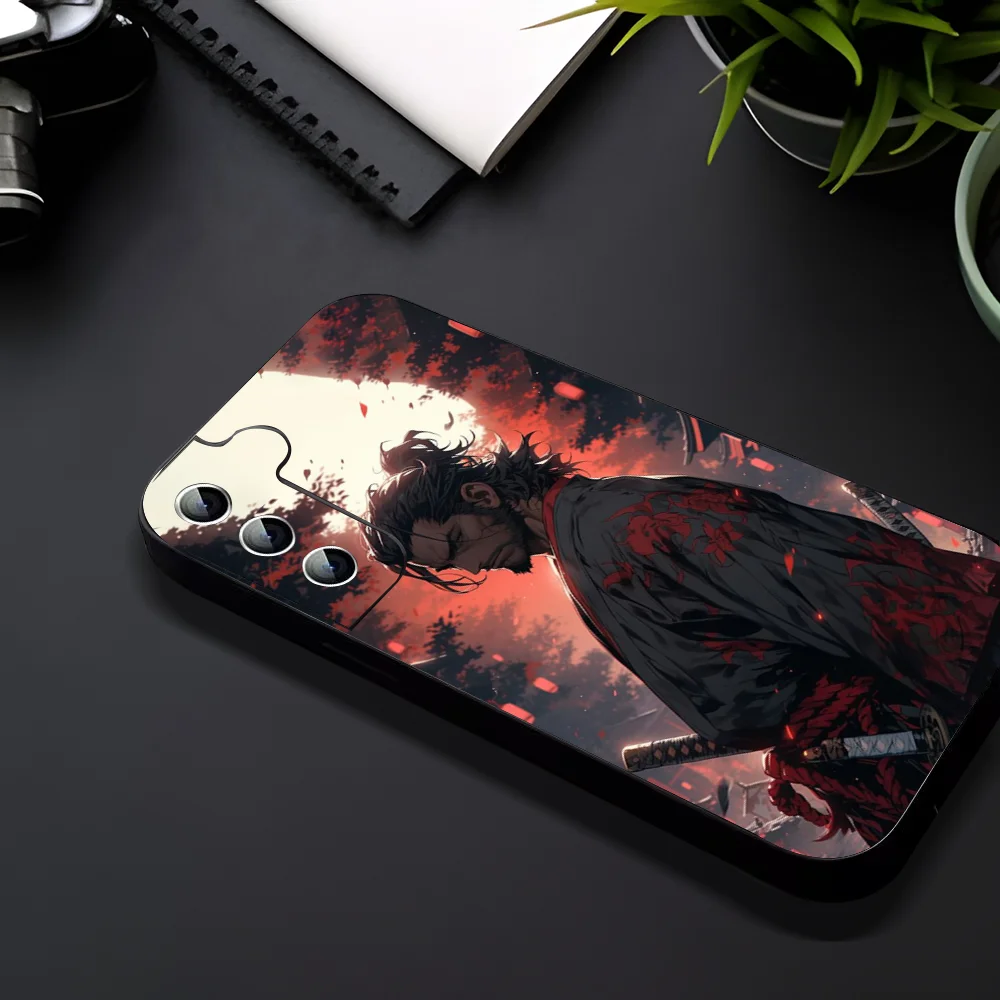 Japan Samurai M-Miyamoto Musashi Phone Case For Samsung Galaxy A52 A12 A51 S21 Edge S22ULTRA S23 S20LITE Plus Ultra Black Cover