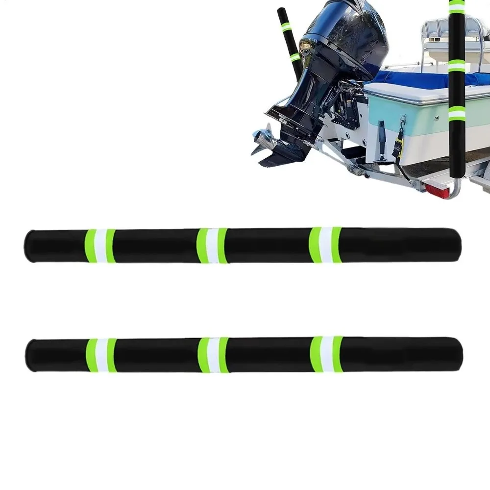 

2 шт. водонепроницаемых чехлов из ткани Оксфорд для направляющих стойок лодочного прицепа, усиленные, легко устанавливаемые