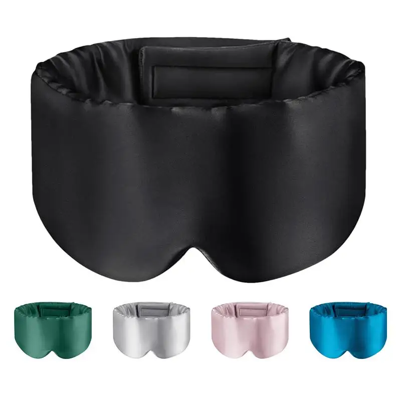 Full Deep Sleeping Masque Cover Sleeping Eye Masque Sleeping Tool with Adjustable Headband for Car Business Trip Travel and Home