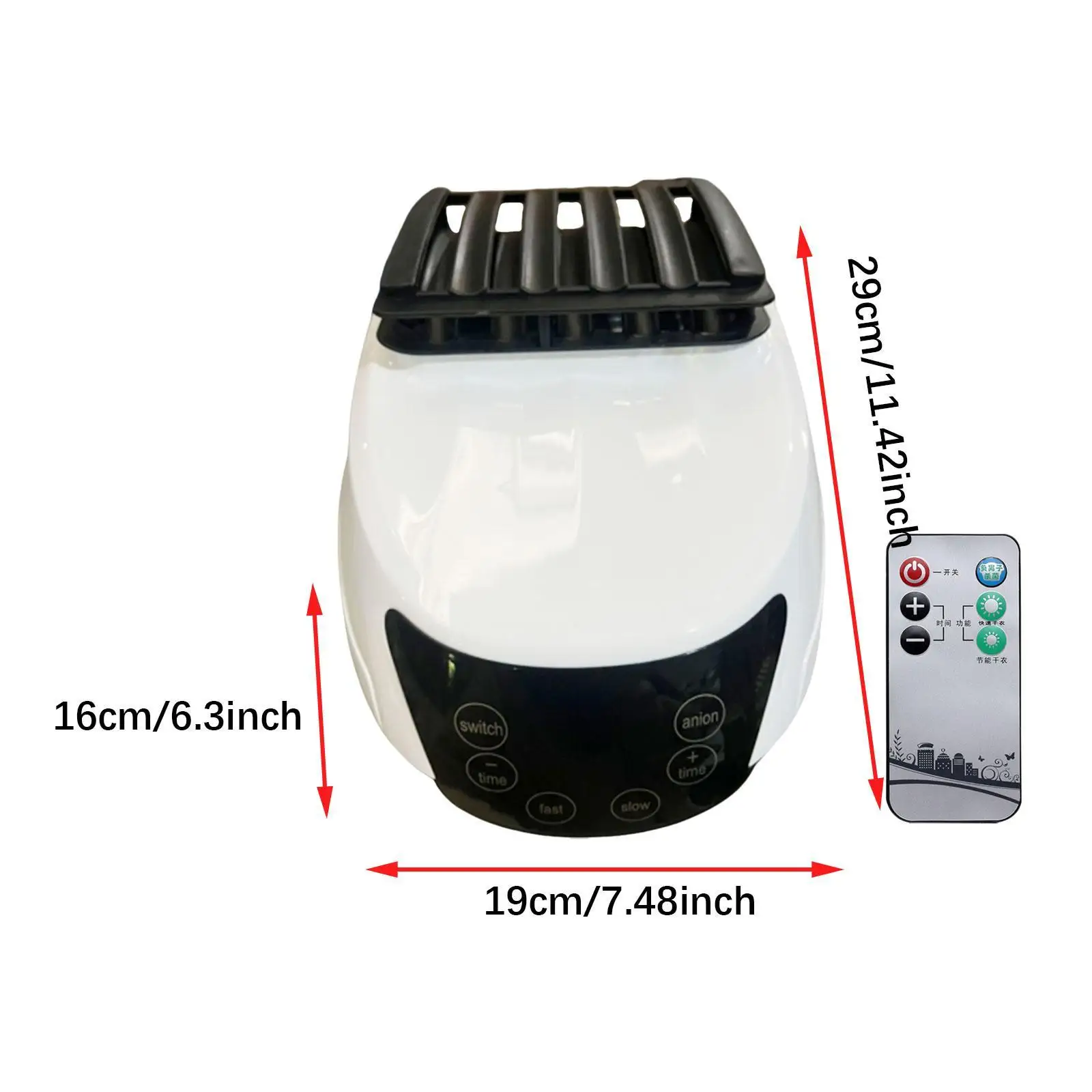 Portable Clothes Dryer Adjustable Timer for Delicate Garments Apartment Home