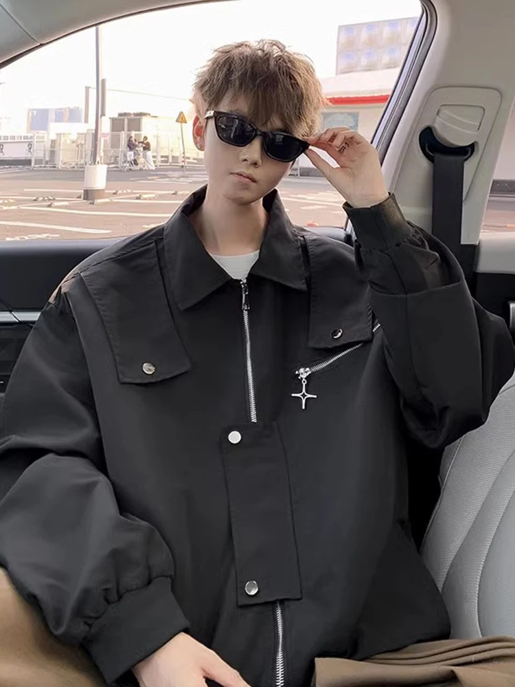 

Молодежная американская куртка-пилот для мужчин, весенне-осеннее свободное рабочее пальто, модная уличная одежда для подростков, трендовый бренд