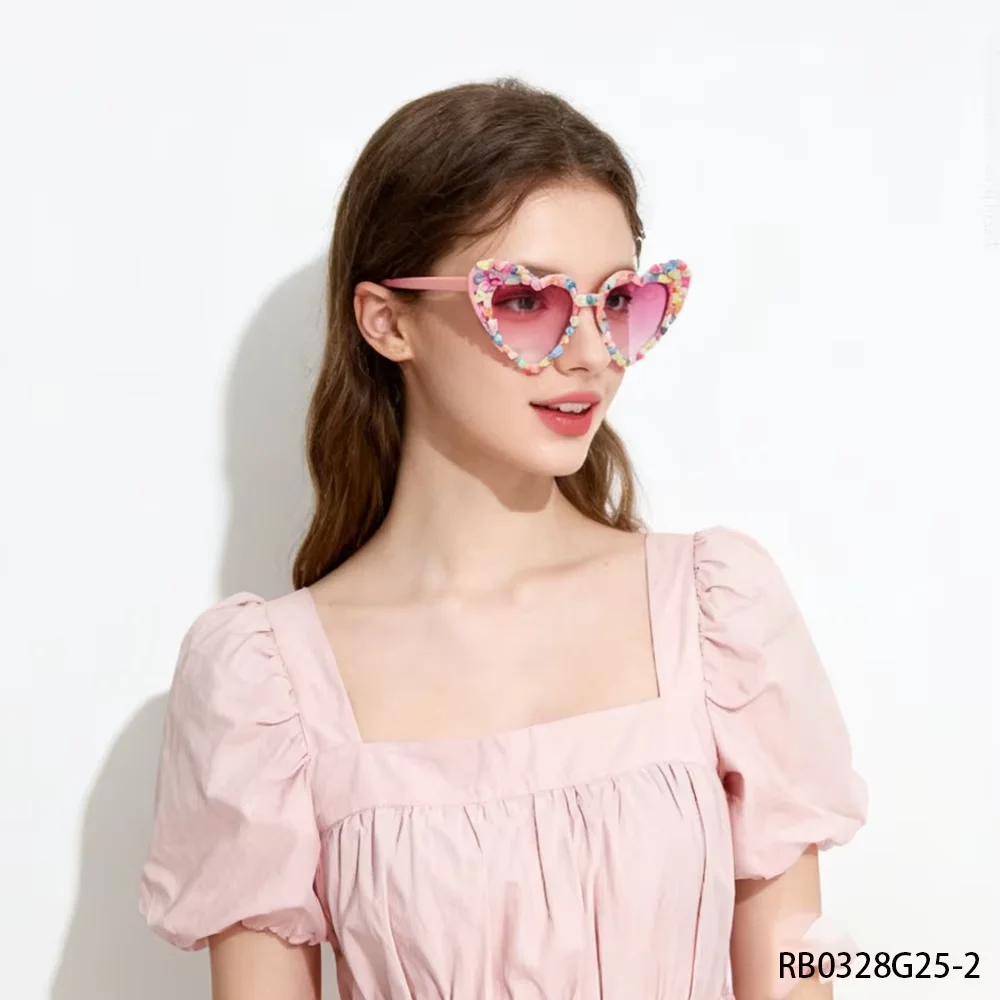 

PESENAR These heart shaped sunglasses with colorful heart decoration are cute and energetic Perfect for Valentine s Day
