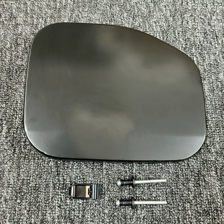 Wooeight 1x Black Fuel Gas Tank Filler Door Lid Flap Cover Door Rivets Spring 77360-35040 For Toyota Land Cruiser LC120 2003-09