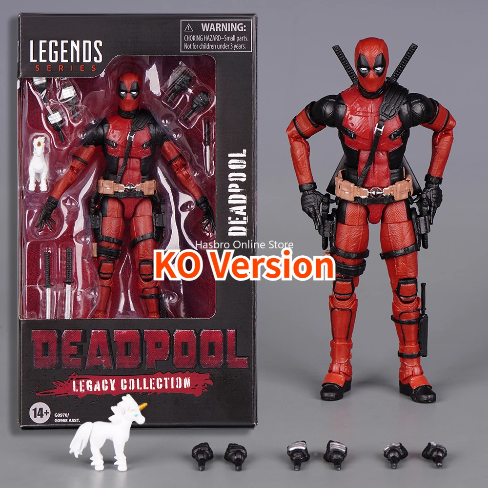 Marvel Deadpool Action Figure X-Men Legend Series 6 Inch Wade Winston Wilson Figures Joint Mobility Models Toy Gift（KO Version）