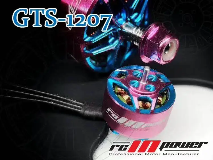 

RCINPOWER GTS V2 1207 5000KV 3-4S 7500KV 2-3S Brushless Motor for RC Drone FPV Racing Tinywhoop Cinewhoop