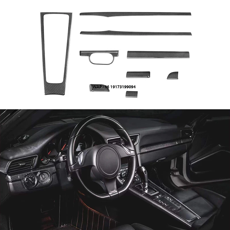

2011-2019 911 Car Modification Carbon Fiber Interior Trim Kit New Condition Fit Suitable for 911