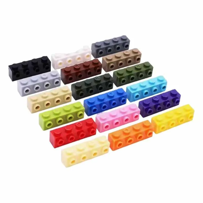 22pcs DIY MOC compatible with 30414 brick modified 1x4, side stud children's building block assembly parts, construction toys