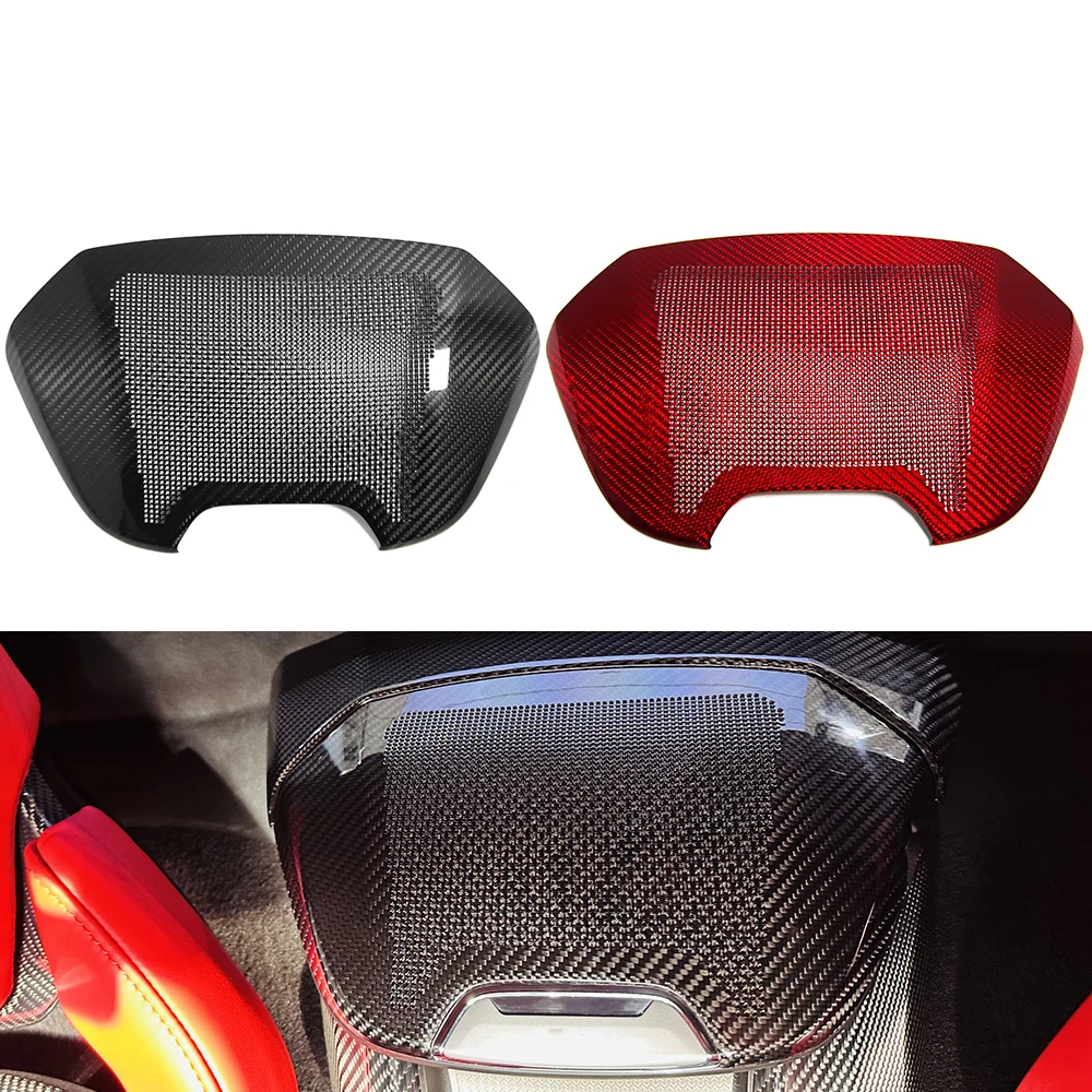 

Carbon Fiber Interior Rear Waterfall Speaker Cover Trim for Corvette C8 Z51 Z06 Stingray Convertible Coupe 2020 2021 2022 2023