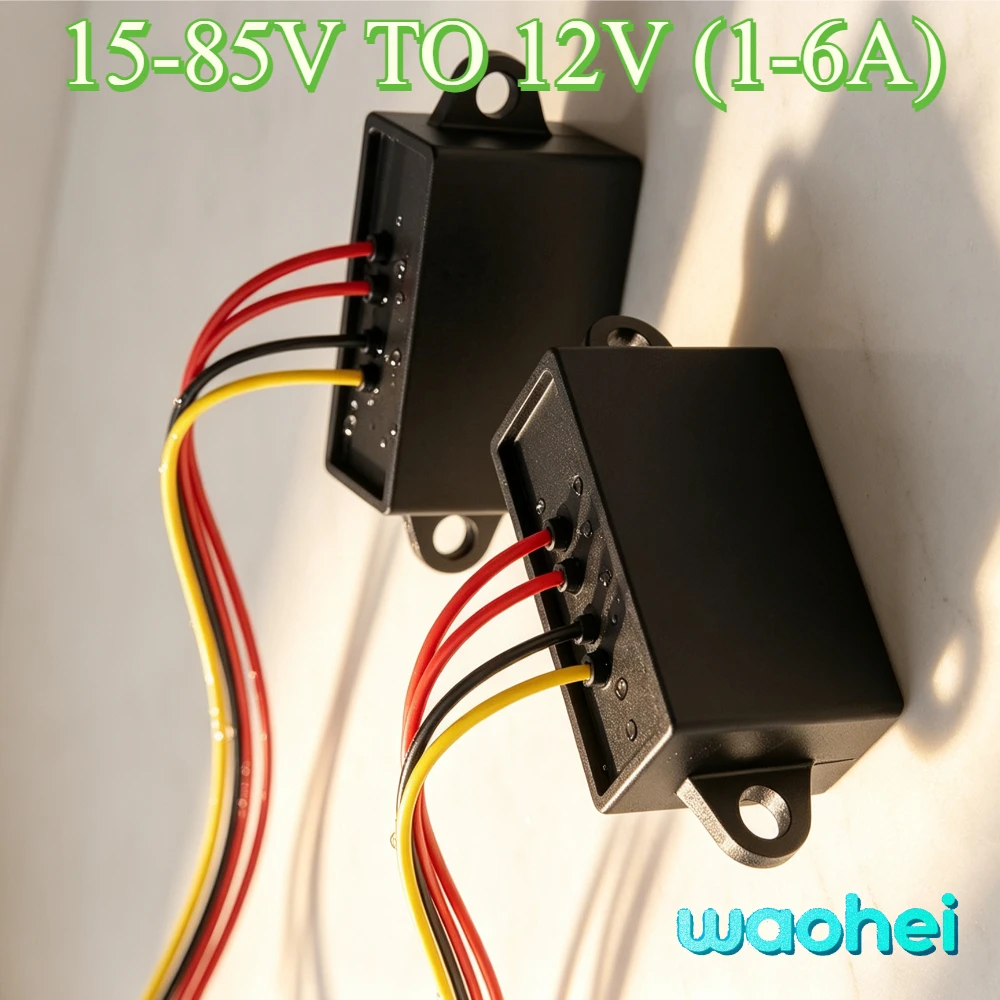 15-80V to 12V 1A-5A DC Buck Step-down Converter 12V Regulator Voltage Automotive Regulator Stabilizer for Cars Mini Converter