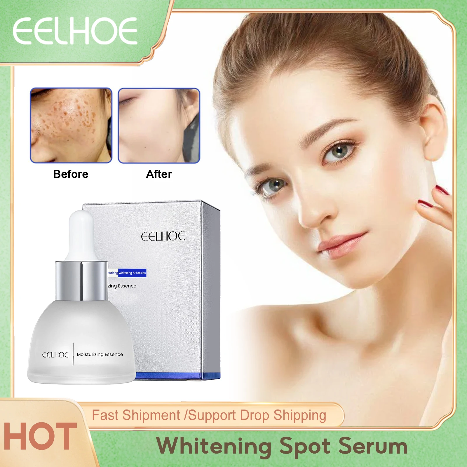 Whitening Spot Serum Remove Freckle Anti Dark Spot Reduce Melasma Fade Pigmentation Brighten Skin Tone Melanin Corrector Essence