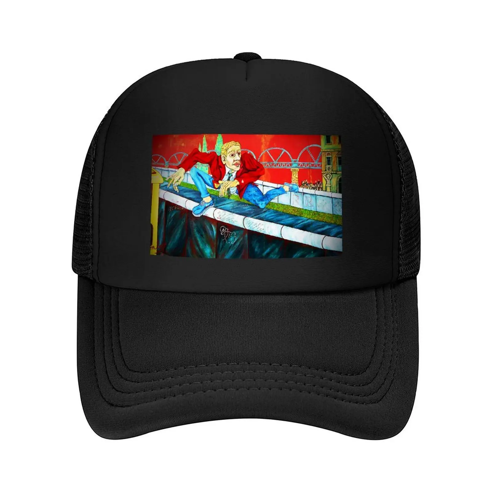 

Berlin Wall Graffiti Artwork Street Art Germany Baseball Cap Sports Cap Fishing cap Golf Hat Vintage Men's Caps Women's