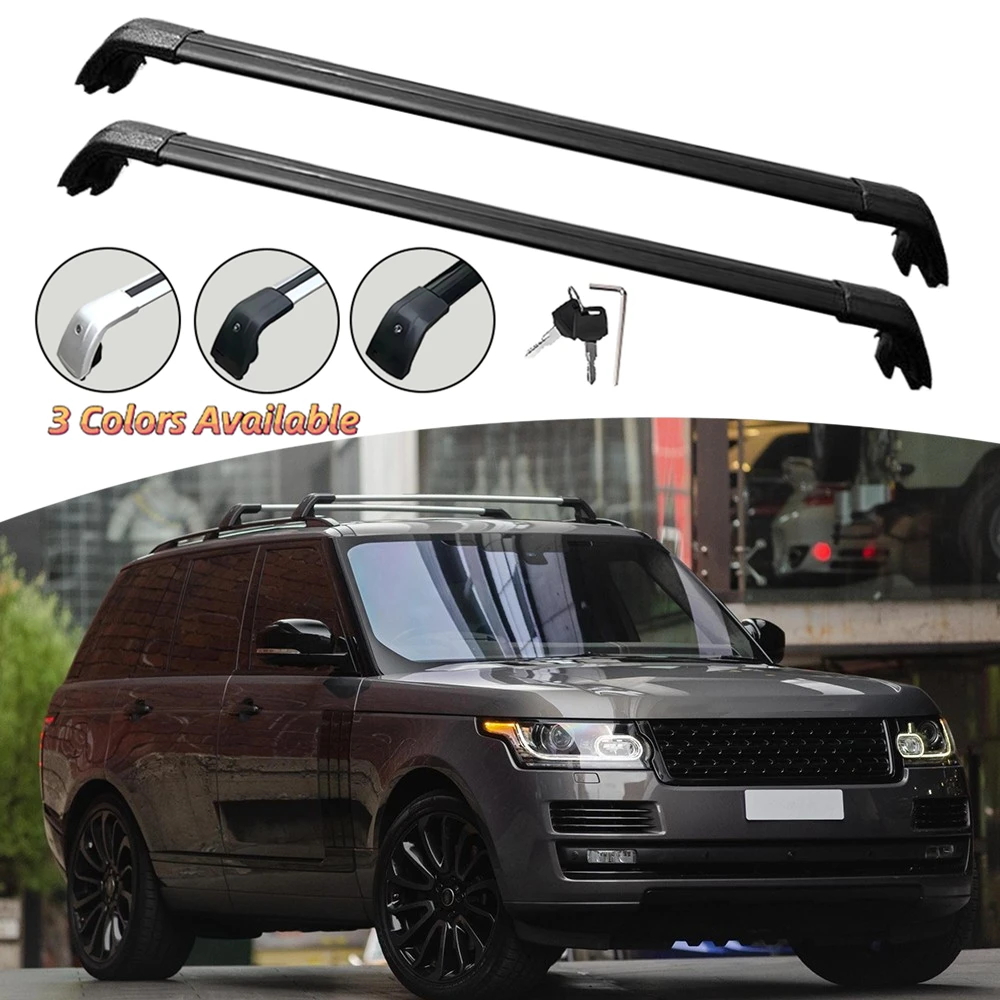 

2PCS Aluminum Crossbar Fit for Land Rover Range Rover L405 2013-2022 Cross Bar Roof Luggage Cargo Carrier Lockable
