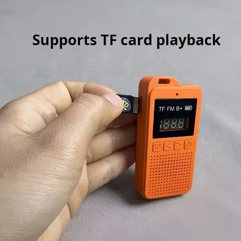 New Mini Radio Multi functional Convenient Wireless Bluetooth Small Speaker Card Insertion MP3 Ultra Long Battery Pocket Radio