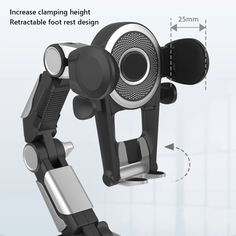 Universal Car Mobile Cell Phone Holder 360° Rotate Dashboard Support Bracket with Number Plate for iPhone Rack Hanger Stand New