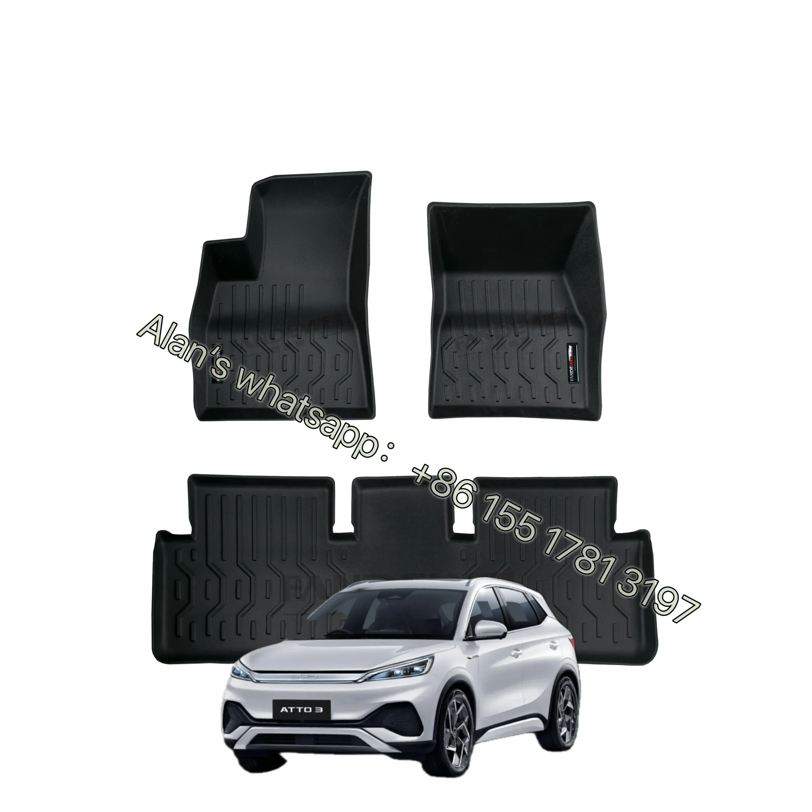 

Всепогодный резиновый автомобильный коврик TPV ДЛЯ BYD Atto 3