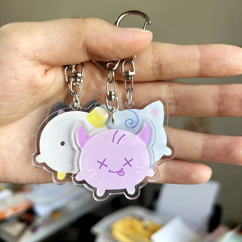 Kpop المعبود فتاة مجموعة كارينيا جيسيل سلسلة مفاتيح من الكرتون الشتاء نينغينغ لطيف الاكريليك قلادة حلقة رئيسية اكسسوارات المشجعين الهدايا