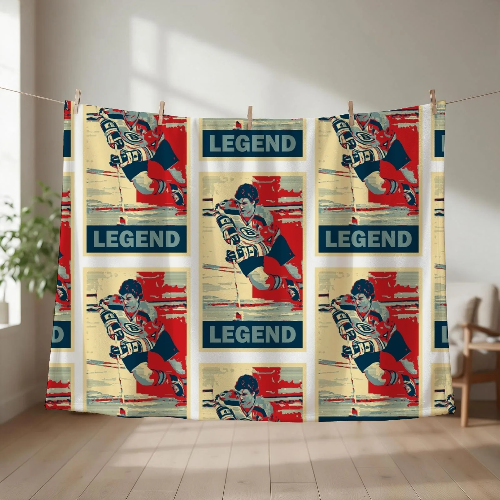 Bobby Orr Legend Throw Blanket cosplay anime Kid'S halloween funny gift Blankets