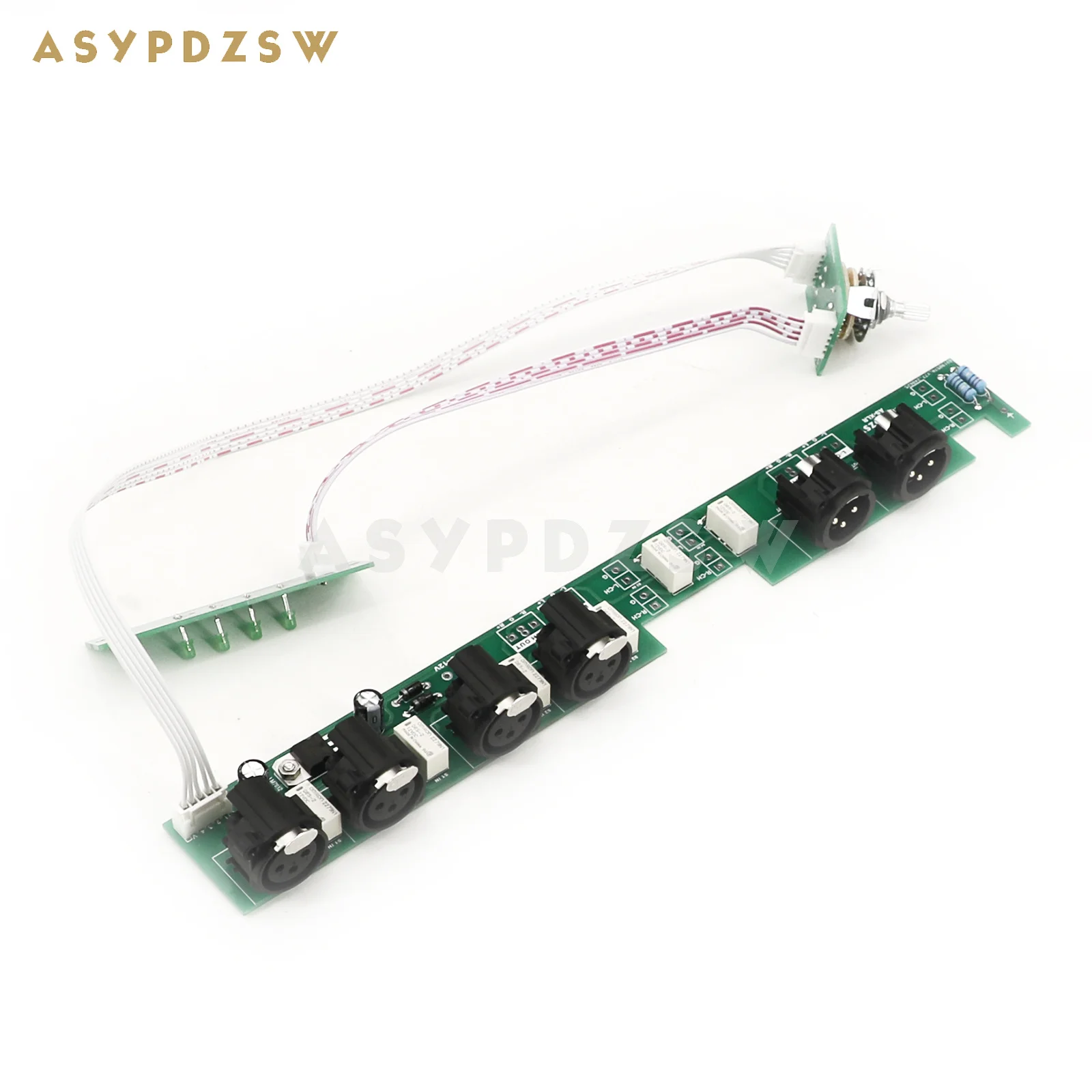 ASYPDZSW AS-XLR RCA/XLR Audio Source Input And Output Switch Board 2 Way RCA /XLR IN+1 Way RCA/XLR OUT DIY Kit/Finished board